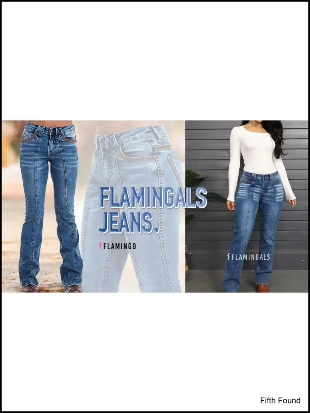 Mid Rise Bootcut Jeans Stretchy Flare Bell Bottom Denim
